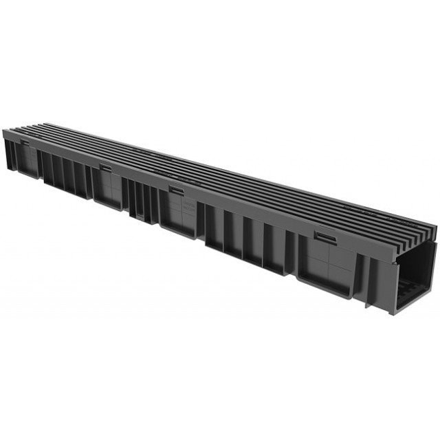 Հավաքածու Gidrolica Ligh. ջրահեռացման առվակ ЛВ -10.11,5.9,6 - պլաստիկ, РВ- 10.11.50 ցանց, պլաստիկ, ծակոտիավոր B125 / Комплект Gidrolica Light: лоток водоотводный ЛВ -10.11,5.9,6 - пластиковый с решеткой РВ- 10.11.50 пластиковой ячеистой, кл. B125