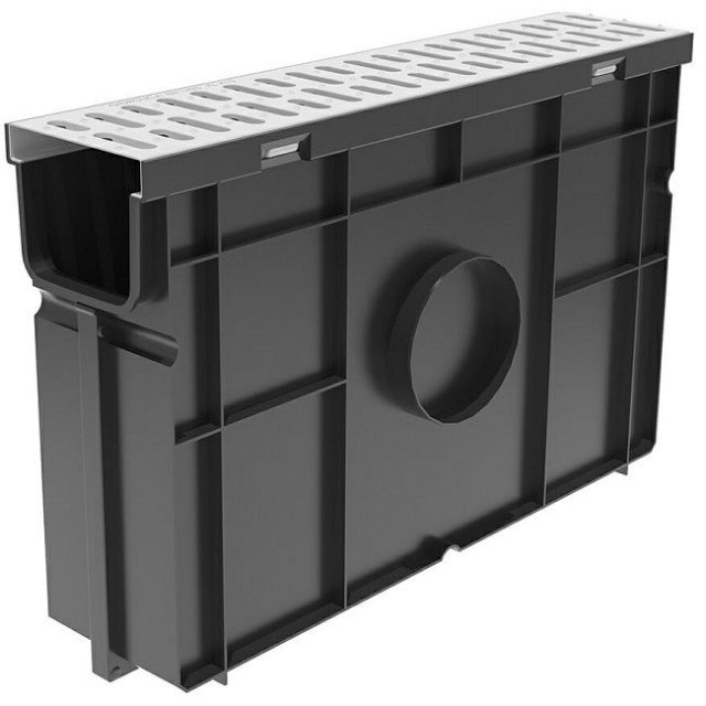 Հավաքածու Gidrolica Light՝ ավազորսիչ պլաստիկ  առվակների համար ПУ 10.11,5.32 - պլաստիկ, ցանց РВ -10.10,8.100 ցինկապատ պողպատ, դաս A15 / Комплект Gidrolica Light: пескоуловитель для пластиковых лотков ПУ 10.11,5.32 - пластиковый с  решеткой РВ -10.10,8.100 стальной оцинкованной, кл. A15