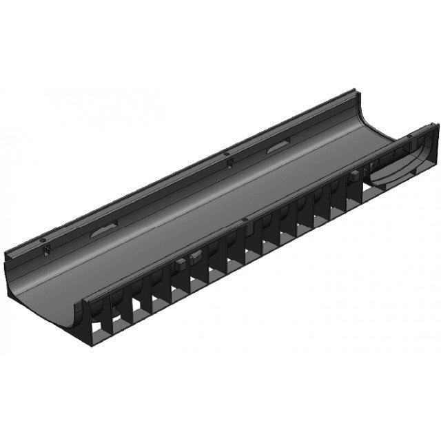 Ջրահեռացման առվակ Gidrolica Standart ЛВ-20.24,6.10 - պլաստիկ / Лоток водоотводный Gidrolica Standart ЛВ-20.24,6.10 - пластиковый