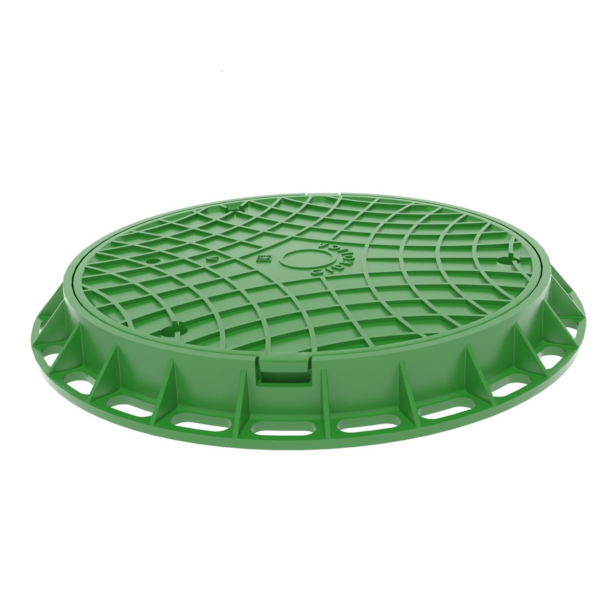 Կոյուղու դիտահոր Gidrolica Garden - պլաստիկ տիպ Л, կանաչ / Люк канализационный Gidrolica Garden - пластиковый тип Л зеленый